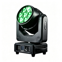 Mini projecteur LED mobile B-EYE 7x40W RGBW 4-en-1 6-60 °   Zoom Beam Wash FX Effet Kaleido DMX512 Éclairage de scène pour discothèque