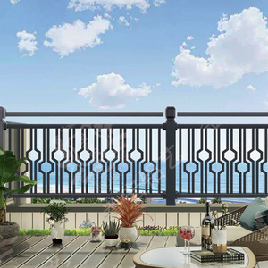 Modern Style Aluminum Alloy &amp; <strong>Balcony</strong> Guardrail and Fence DIY Outdoor Courtyard &amp; Villa <strong>Balcony</strong> <strong>Railing</strong> - Product Image 2