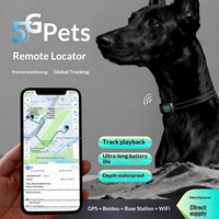 Collier de suivi GPS pour animaux de compagnie Bluetooth/4G/5G WiFi, positionnement étanche, anti-perte, suivi en temps réel, navigation cartographique, clôture électronique