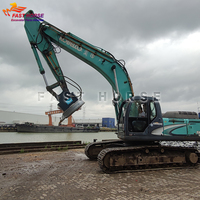 Hangood RSBM Aimant électromagnétique hydraulique pour excavatrice, aimant de récupération de ferraille, élévateur de métaux pour excavatrice de 1 à 50 tonnes, recyclage de la ferraille