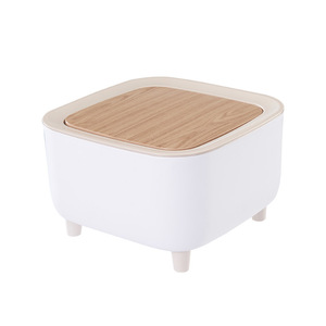 Đa-Chức Năng Vuông Máy Tính Để Bàn Chất Thải Container Nhấn Loại Nhựa Thùng Rác Với Pop Lên Tính Năng - Product Image 1