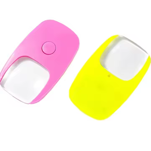 แว่นขยายแบบพกพาขนาดเล็กพร้อม3X ไฟ LED วัสดุพีวีซีแว่นขยาย - Product Image 2