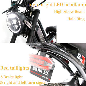 Dirt Bike électrique pour adultes, vélo tout-terrain électrique à suspension intégrale de 1000W certifié UE pour femmes Fat Tyer Mid Drive - Product Image 6