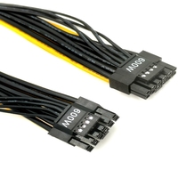 12 + 4pin ke 12 + 4pin PCIE 5.0 kabel GPU, TPE kabel ekstensi PSU laki-laki ke laki-laki 16Pin konektor untuk RTX 3090Ti RTX 4090