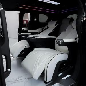 Sièges électriques sur mesure pour fourgonnettes commerciales, en cuir véritable, avec options de confort complet, chauffage, ventilation et massage. - Product Image 6