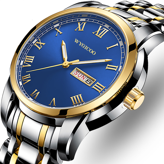 WYGICOO Custom Logo OEM Luxury Steel Jam Tangan Grosir Toptan Saat Lote De Relojes Por Mayor Men Import China Watches Wholesale