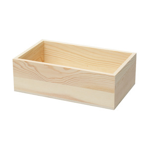 Open Top Wooden Storage <b>Box</b> Pine Wood Rectangular <b>Box</b> For Jewelry Organizers - Product Image 4