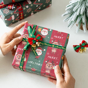 Wholesale 80g <b>Christmas</b> Exquisite Art Paper Tissue 43*300cm Gift Luxury Custom Packaging Wrapping Paper Roll - Product Image 5