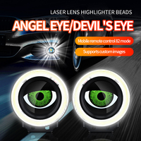 Offres Spéciales 12V-36V Dynamics 7 Modes Télécommande Demon Eye Car Devil Eyes Système de phares Autres accessoires d'éclairage de voiture
