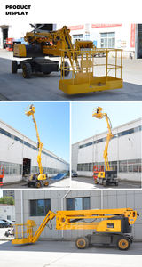 8-27 मीटर इलेक्ट्रिक या डीजल हवाई स्पाइडर मैन लिफ्ट हवाई काम के लिए छोटे चेरी पिकर स्पष्ट स्व-चालित बूम लिफ्ट - Product Image 6