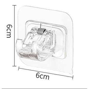 Аксессуары для штор из АБС-пластика, без сверла, кронштейны для карнизов, самоклеящиеся держатели для карнизов - Product Image 3
