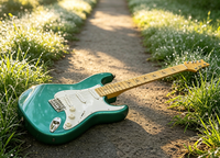 Geake ST 110 Green Electric Guitar Mahogany Body Maple Neck Rosewood Fretboard 6 Strings Glossy Finish S-S-S High Quality