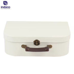 Mini Reasonable Price Modern Novel Design Mini <b>Suitcase</b> Luggage Cardboard Purse Lip Gloss Gift <b>Storage</b> Box with Handle - Product Image 5