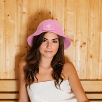 Chapeau de sauna en feutre de laine mérinos 100% pure, réutilisable, motif dessin animé, best-seller, résistant à la chaleur, respirant, couleur unie, épaisseur 3 mm, pour hommes et femmes