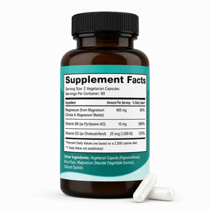 Complexe de Magnésium Puissant 300mg – Capsules de Glycine, Acide Malique et Citrate pour la Relaxation Musculaire, le Sommeil, la Sédation et l'Énergie – Adulte – 90 Gélules Certifiées GMP - Product Image 6