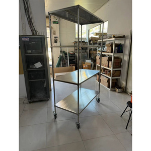 Estanterías de Acero Inoxidable de 4 Niveles <span class=keywords><strong>para</strong></span> <span class=keywords><strong>Cocina</strong></span>, Garaje, Estanterías Metálicas Resistentes y <span class=keywords><strong>Estante</strong></span> de Almacenamiento Industrial - Product Image 4