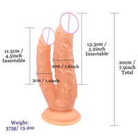 Gode double tête pour femme clitoris pour lesbienne