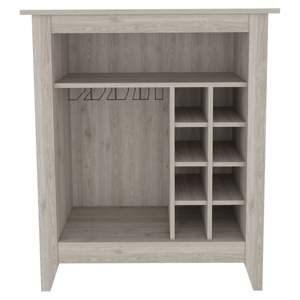 DB New Canaan Light <b>Grey</b> 6-Bottle 1-Drawer 1-Shelf Bar <b>Cabinet</b> - Product Image 4