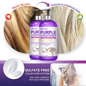 Private Label Service <strong>Silicone</strong> <strong>Free</strong> Sulfate <strong>Free</strong> Natural Purple <strong>Conditioner</strong> for Sliver Hair - Product Image 3