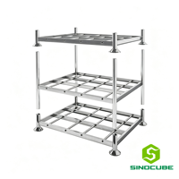 Étagères de stockage de palettes en acier pliables Sinocube avec protection contre la corrosion pour entrepôt