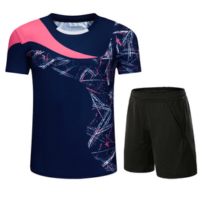 Goedkope Vlakte Badminton T-shirt Nieuwe Ontwerp Tennis Shorts Shirts Groothandel Sport Polo Jersey - Product Image 1