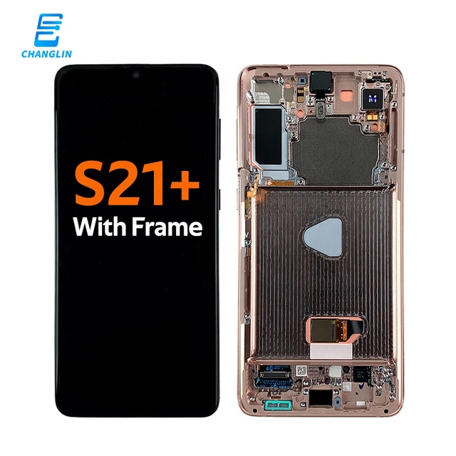 Mobile Phone Lcds for samsung S21 Plus 5g with Frame Display Assembly Original galaxy S21+ Touch Screen