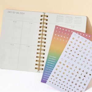 Promotion Promotional Custom Wholesale S Agenda Hardcover Notebooks Spiral Journal <b>Planner</b> A5 Daily Weekly Monthly 80 Sheets - Product Image 5