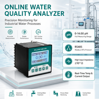Yheng PH-501 Inline pH Meter dengan Pengontrol dan Probe Elektroda ORP untuk Pengujian Air Limbah Metalurgi dan Elektroplating
