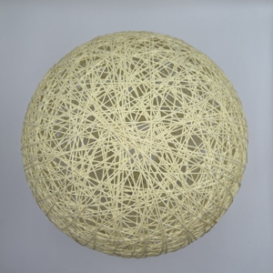 <span class=keywords><strong>Paralume</strong></span> a sfera in Rattan <span class=keywords><strong>Beige</strong></span> di 30cm di diametro per la moderna lampada a sospensione del ristorante da soggiorno - Product Image 6