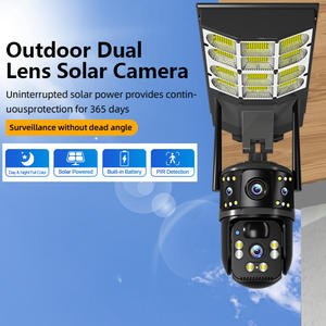 Cámara de luz de calle de 6MP, lente Dual, detección de movimiento giratorio de 360 grados, Voz bidireccional, 4G, WiFi, tarjeta Sim, cámara CCTV Solar Ptz - Product Image 4