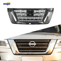Grille de radiateur GUGO Patrol Y62 améliorée pour pare-chocs avant 2020-2024, grille en maille avec cadre chromé, style universel en plastique