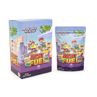Sachets Mylar Holographiques Exotiques Personnalisés Refermables avec Fermeture Éclair, Anti-Odeur, pour Biscuits et Bonbons, 3.5g, 7g, 28g