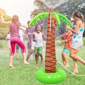 Inflatable Water <b>Spraying</b> <b>Coconut</b> Tree PVC Outdoor Lawn Water Play Toy For Kids Family Summer Fun - Product Image 2