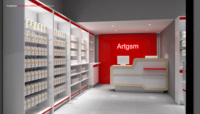 Conception d'intérieur et aménagement de magasin de téléphonie mobile, accessoires, vitrine, mobilier pour magasin de téléphonie mobile, pour l'électronique