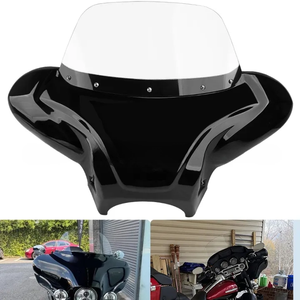 Carenado Delantero Universal Negro Tipo Batwing, Parabrisas Batwing para Yamaha <span class=keywords><strong>XV</strong></span> <span class=keywords><strong>950</strong></span> R, Carenado para Harley Suzuki - Product Image 1