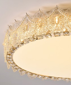 <span class=keywords><strong>Plafonnier</strong></span> de luxe <span class=keywords><strong>en</strong></span> plumes-Luminaire <span class=keywords><strong>en</strong></span> cristal de style crème français avec <span class=keywords><strong>plafonnier</strong></span> de lustre de protection à spectre complet - Product Image 2