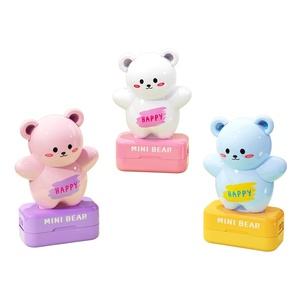 Nuovo Timbro per Nomi di Bambini a Forma di Orsetto, Impermeabile, in Plastica, per Asilo Nido, Non Sbiadisce, Timbro per Vestiti con Cartoni Animati - Product Image 1