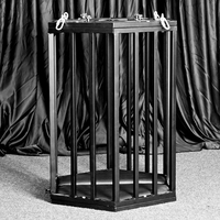 Grande cage hexagonale BDSM, mobilier érotique SM, accessoires de domination pour la chambre, cage suspendue, outils pour adultes