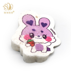 Esponja de Pulpa de Madera con Forma de Animal de Dibujos Animados Mmrh, Bloque de Limpieza de Cocina Comprimido, Forma de Animal, Blanco y Negro - Product Image 4