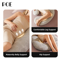 Oreiller de grossesse en U pour tout le corps, vente en gros d'usine, oreiller de soutien de maternité, meilleur oreiller de sommeil pour femmes enceintes