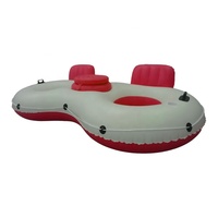 Fauteuil gonflable personnalisé en PVC pour piscine avec dossier, porte-gobelet et poignée – Design simple ou double pour extérieur