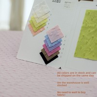 En stock Tissu jacquard brodé à pois résistant à l'abrasion printemps/été pour robes d'enfants et de femmes