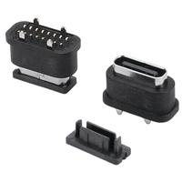 Connecteur USB-C 16 broches SMT Type L=6.5MM Étanche IPX5 Connecteur USB-C Femelle pour PCB Vente en Gros 2/4/6/12/24 broches pour Transfert de Données sur PCB