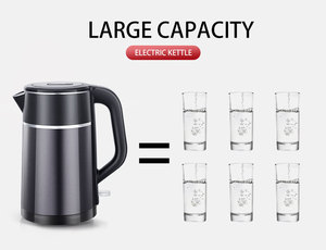 Stainless Steel Cordless Electric <b>Kettle</b> with Five Minutes Quiet to Boiling - Product Image 2