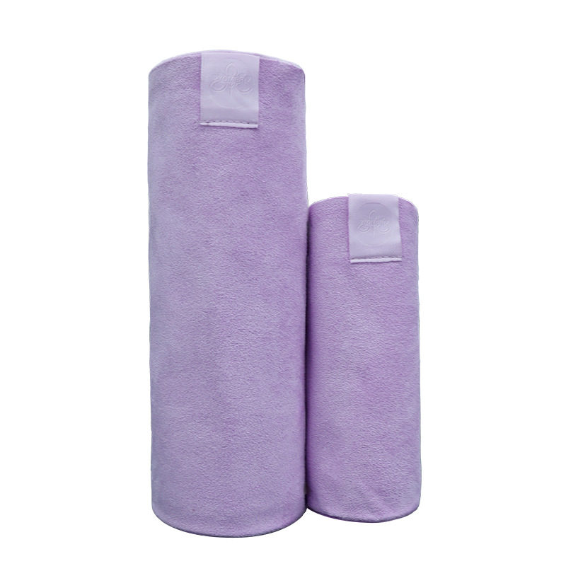Suede fleece towel set (taro purple)