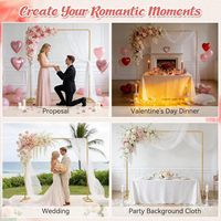 Support de fond en arche carrée en acier pour décoration de guirlande de fête d'anniversaire et accessoires de décoration de mariage