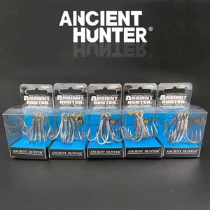 Anzuelo antiguo Hunter de acero al carbono para agua salada, anzuelo triple superfuerte, <span class=keywords><strong>3X</strong></span>, para agua dulce, 1/<span class=keywords><strong>0</strong></span> # - 3/<span class=keywords><strong>0</strong></span> #1 # - 8 # - Product Image 4