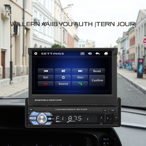 <span class=keywords><strong>1</strong></span> DIN 7 inch có thể thu vào màn hình xe MP3/MP5 Máy nghe nhạc phía sau máy ảnh kết nối USB WAV âm thanh bảng điều khiển vị trí từ xa MP4 người chơi - Product Image 4