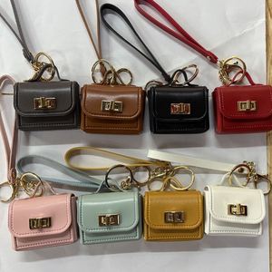 New High-End Mini Handbag Keychain <b>Purse</b> Accessories Mobile Phone Pendant Bag Pendant Women Mini Luxury Leather Small Keychain - Product Image 1