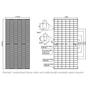 JA JAM72D40 LB PVパネル N型両面発電モジュール 580W 585W 590W 595W 600W 605W モノソーラーパネル価格 - Product Image 3